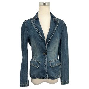 Vintage GAP Women's Denim Jacket Blue Jean Pockets 100% Cotton Size Small